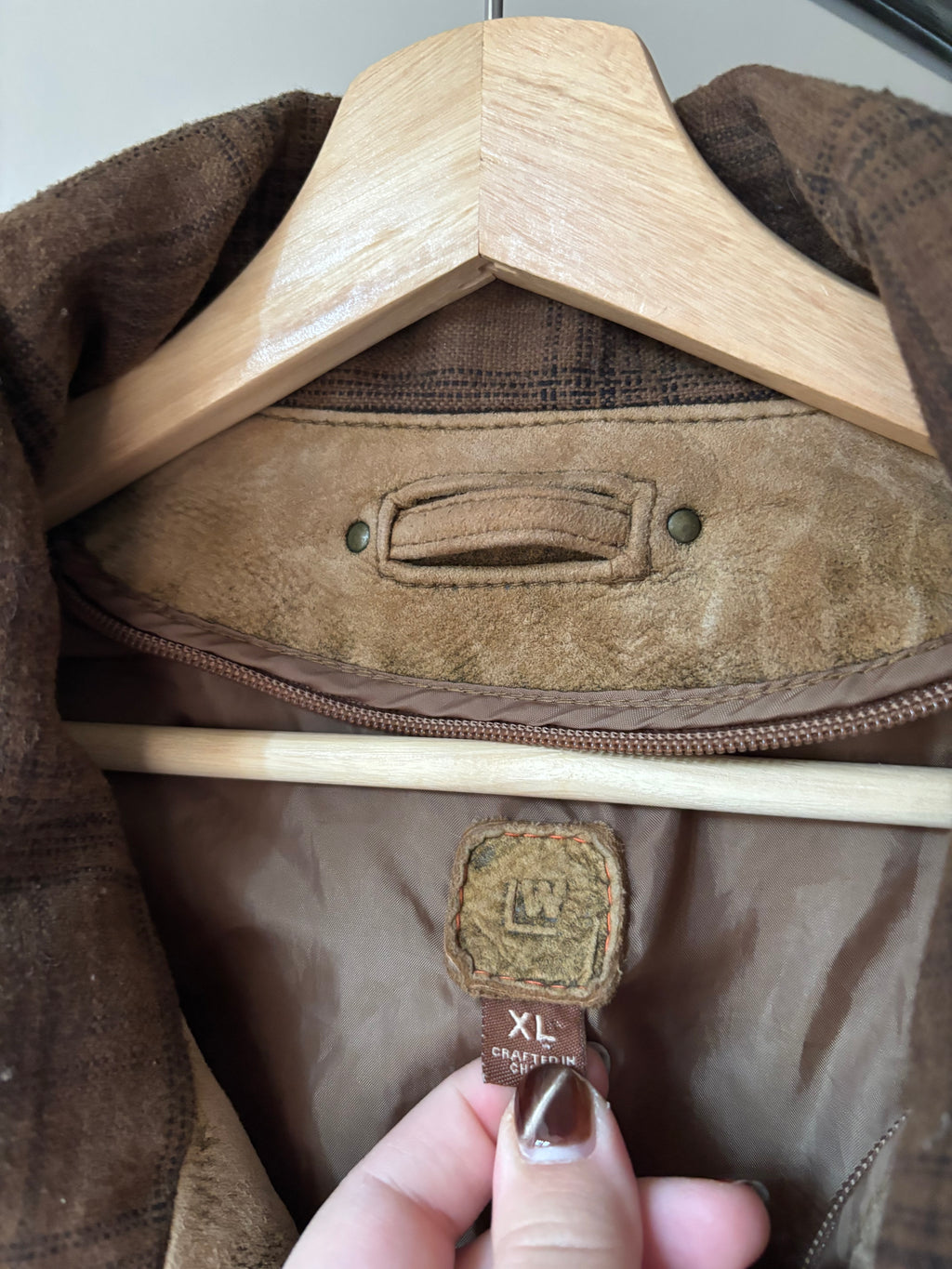 1990s Wilson's Soft Leather Bomber Jacket | Vintage Faded Brown Suede