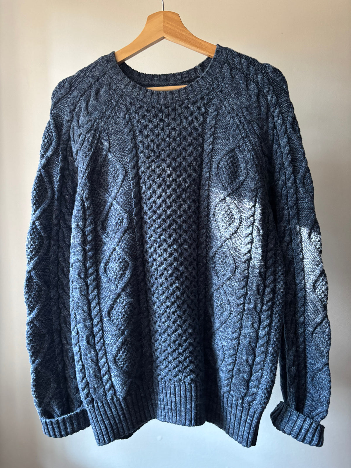 Polo Aran Cotton Cable knit Sweater