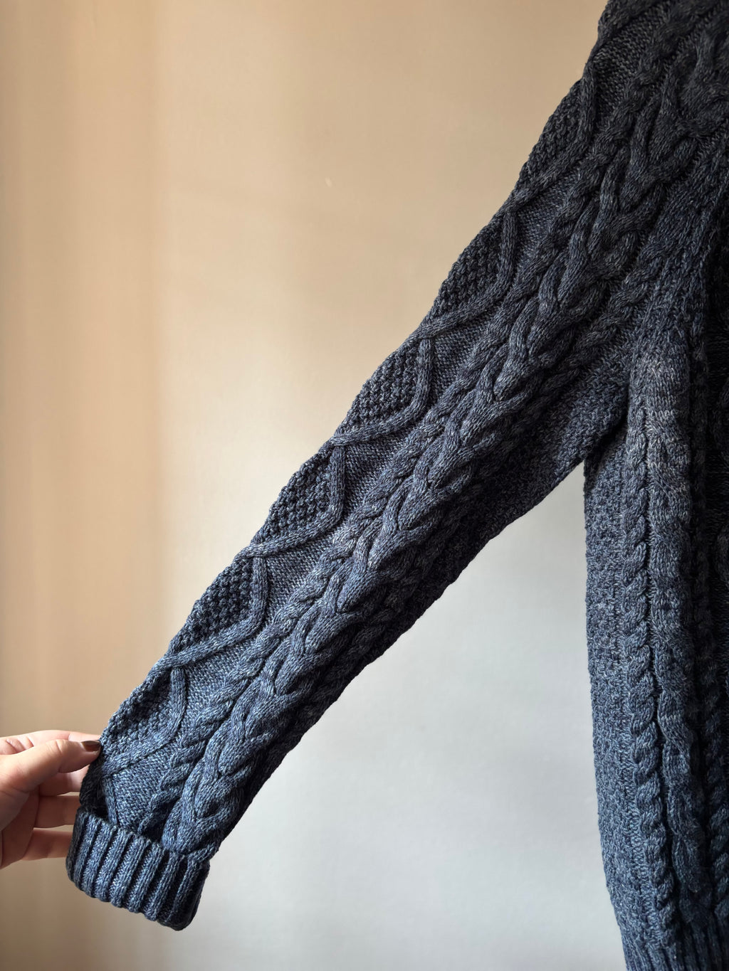 Polo Aran Cotton Cable knit Sweater