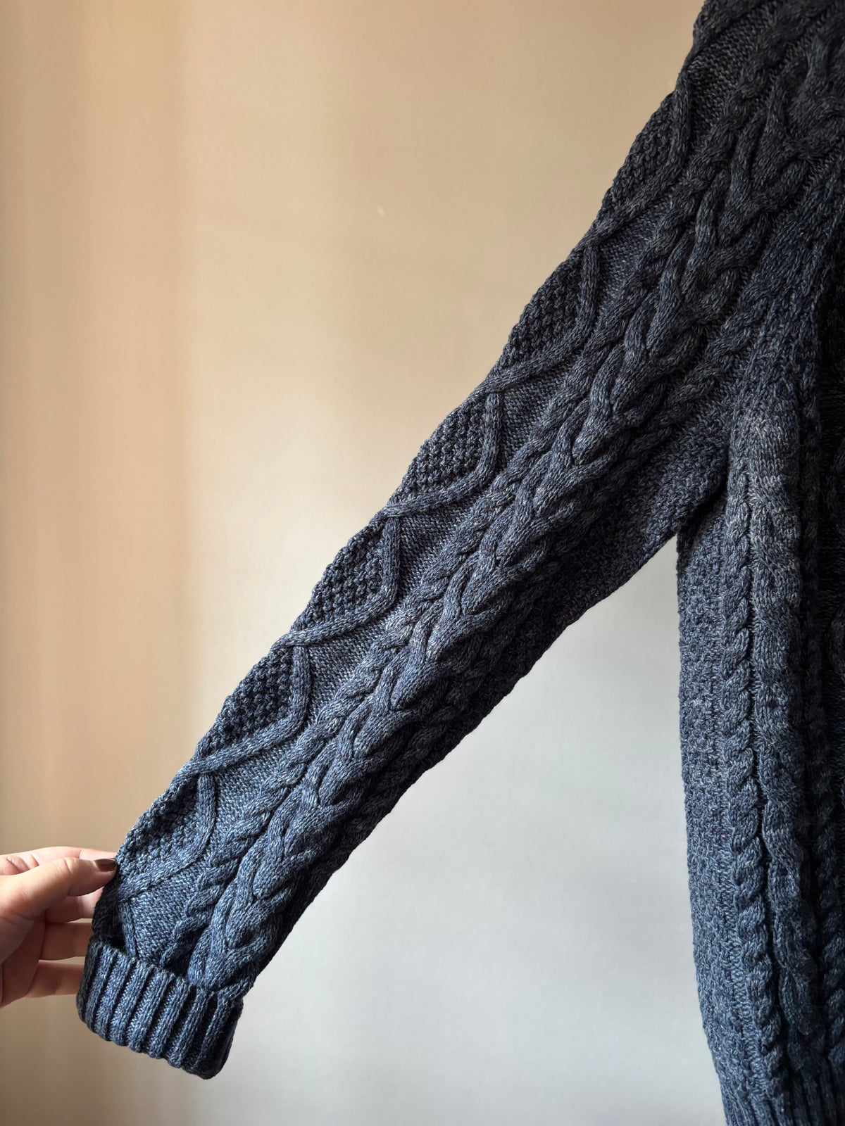 Polo Aran Cotton Cable knit Sweater