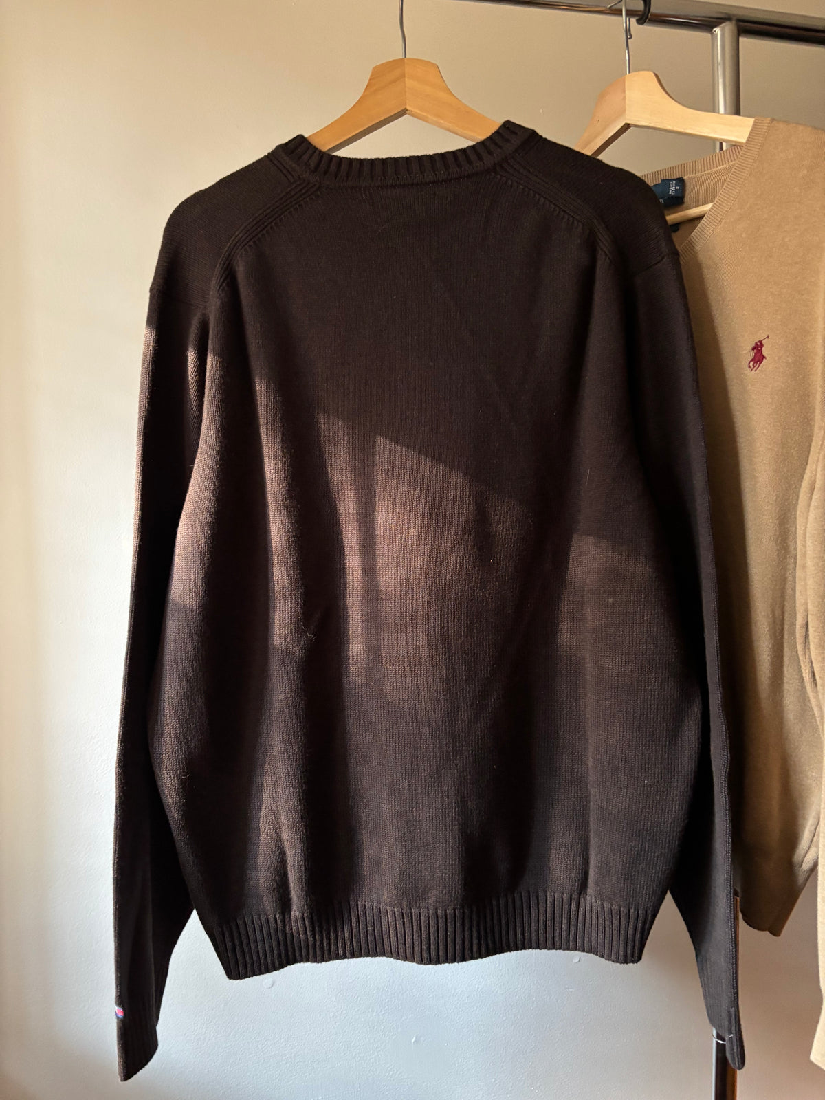 Vintage Baggy Brown Cotton Tommy Crewneck Sweater