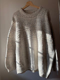 1990s Handknit Chunky Confetti Sweater with Baggy Sleeves