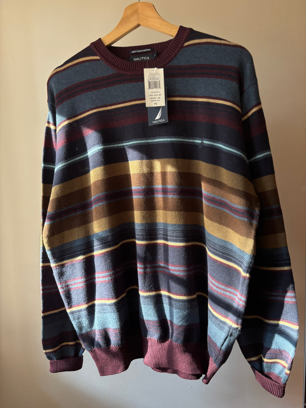 Y2K Soft Cotton Striped Sweater