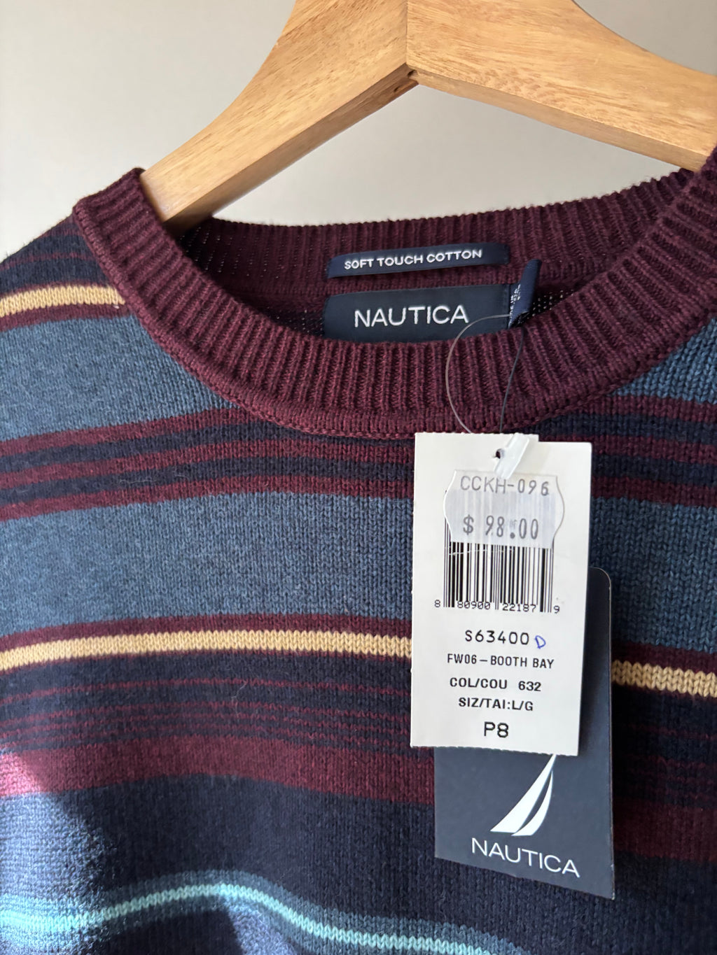 Y2K Soft Cotton Striped Sweater
