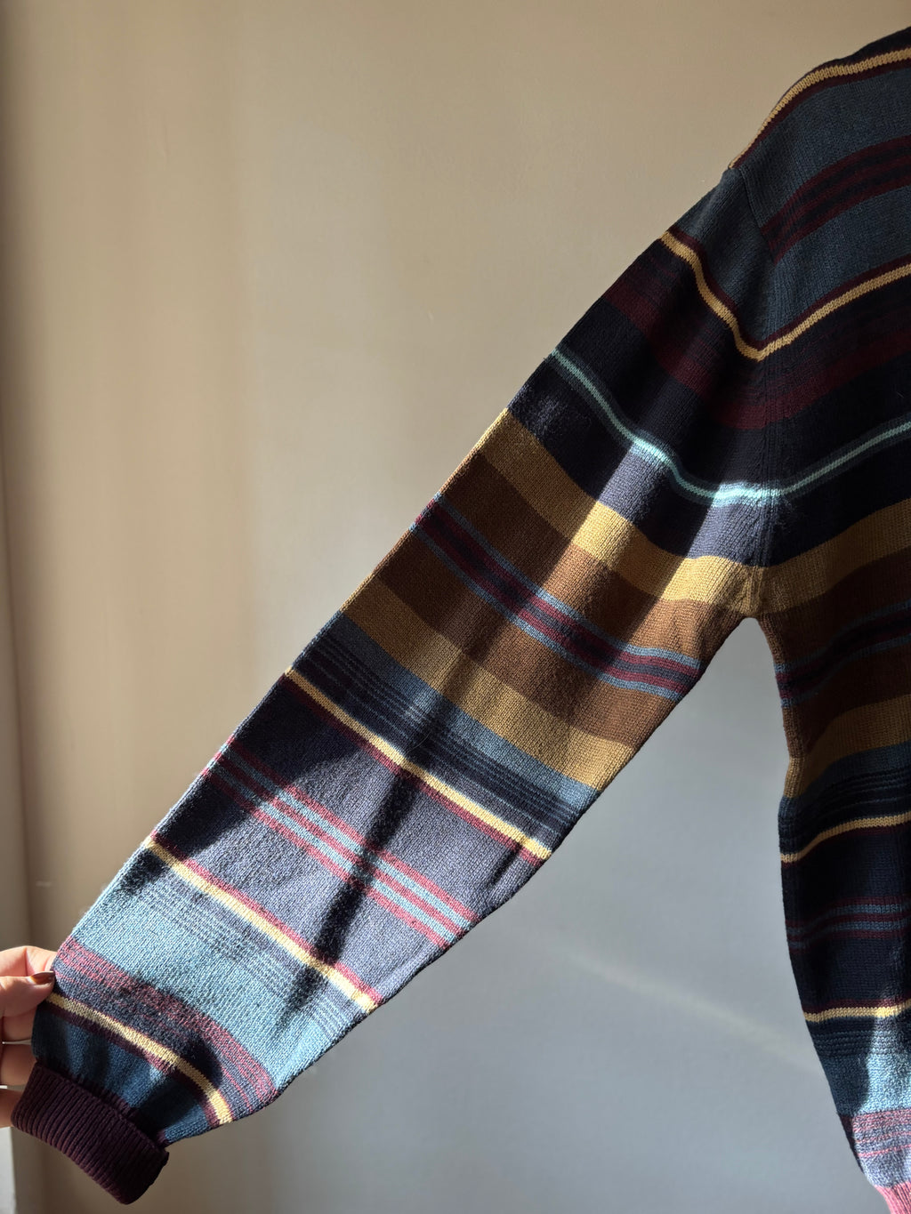 Y2K Soft Cotton Striped Sweater