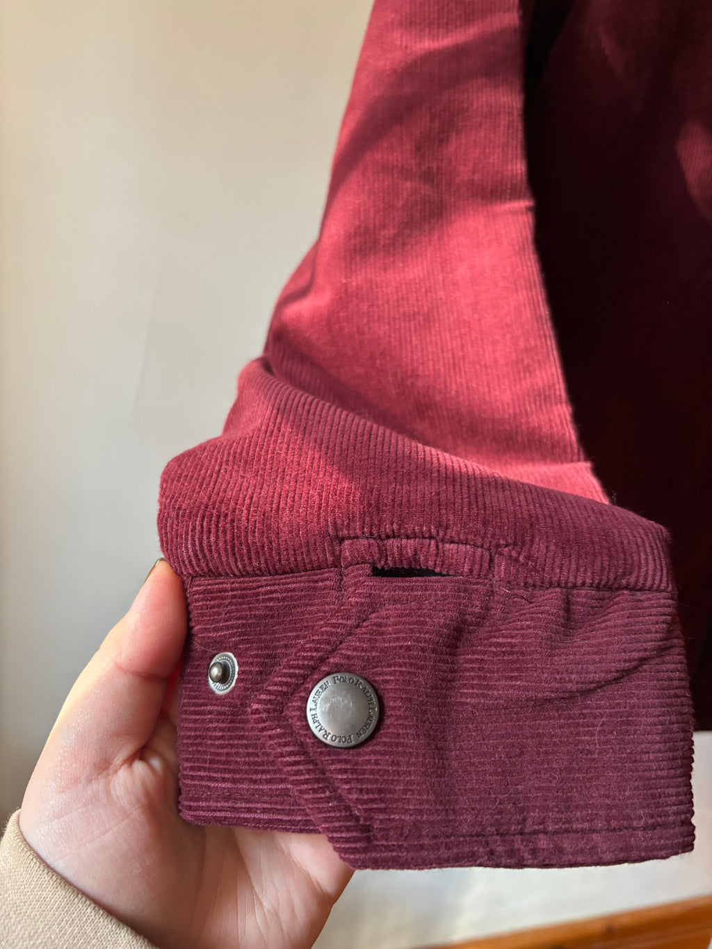 Ralph Lauren Corduroy Burgundy Jacket