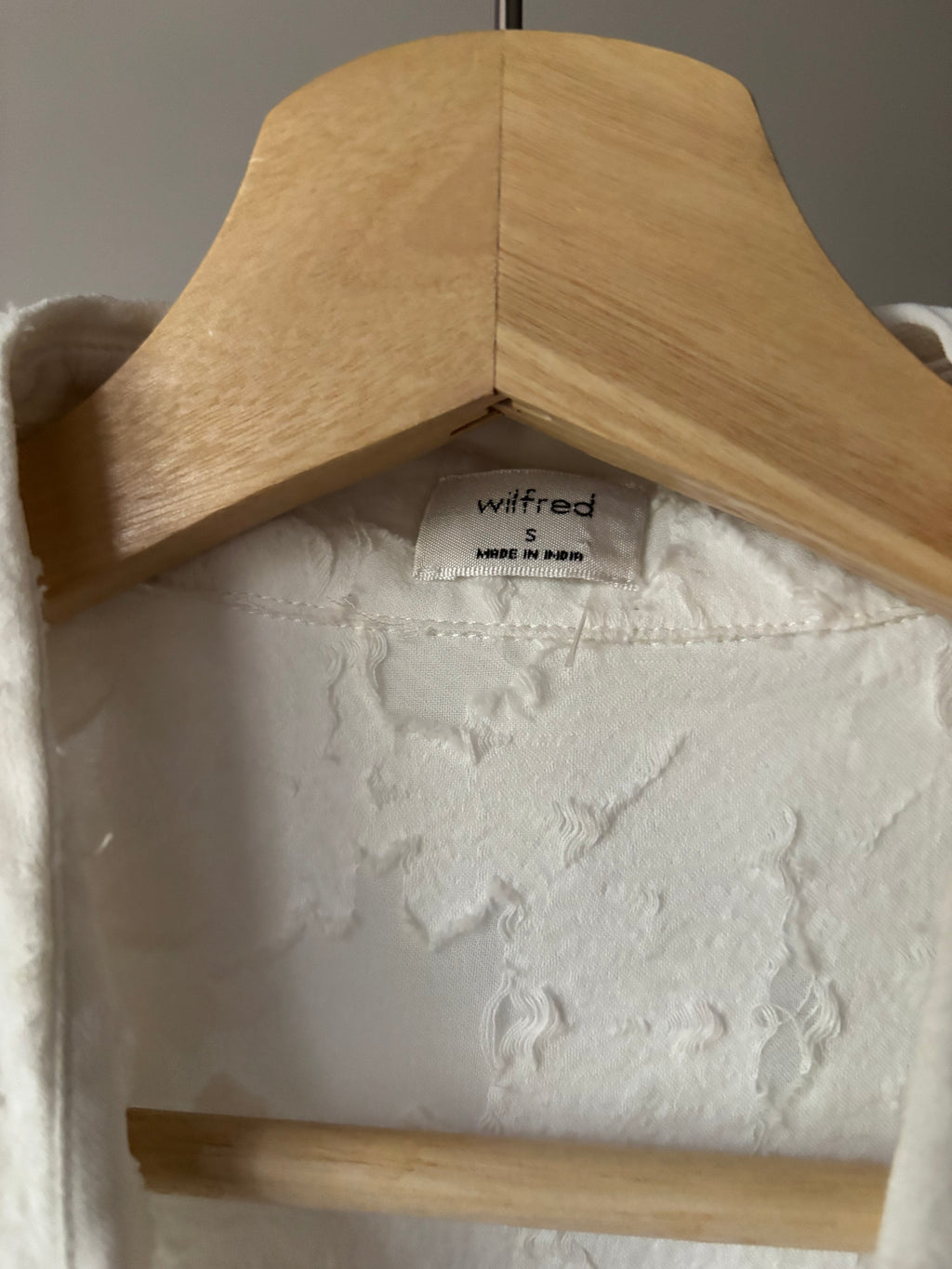 White Sheer Aritzia Dress with Floral Applique