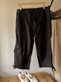 Y2K Capris with Bows & Ruched Pockets | 34" waist