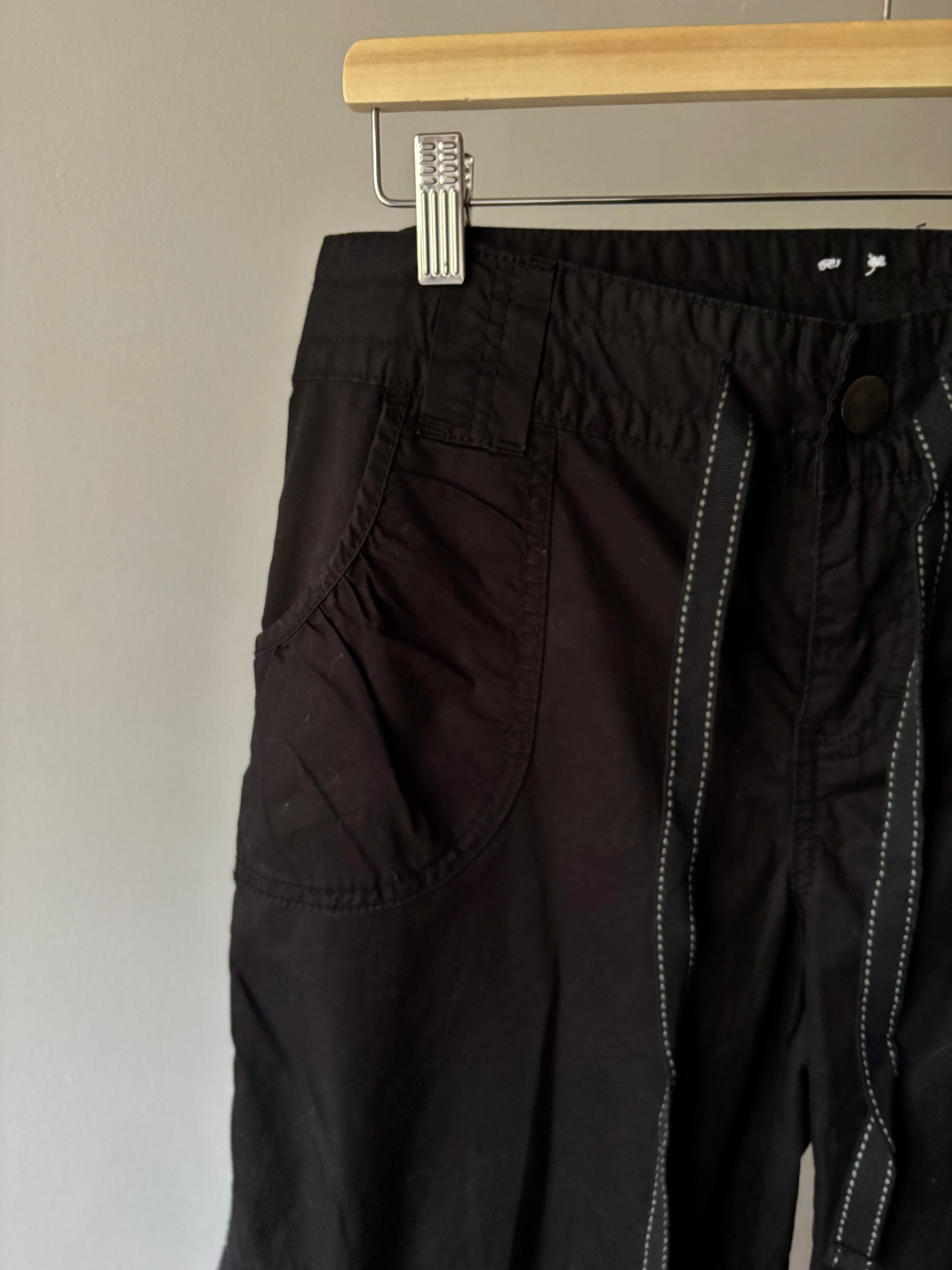 Y2K Capris with Bows & Ruched Pockets | 34" waist