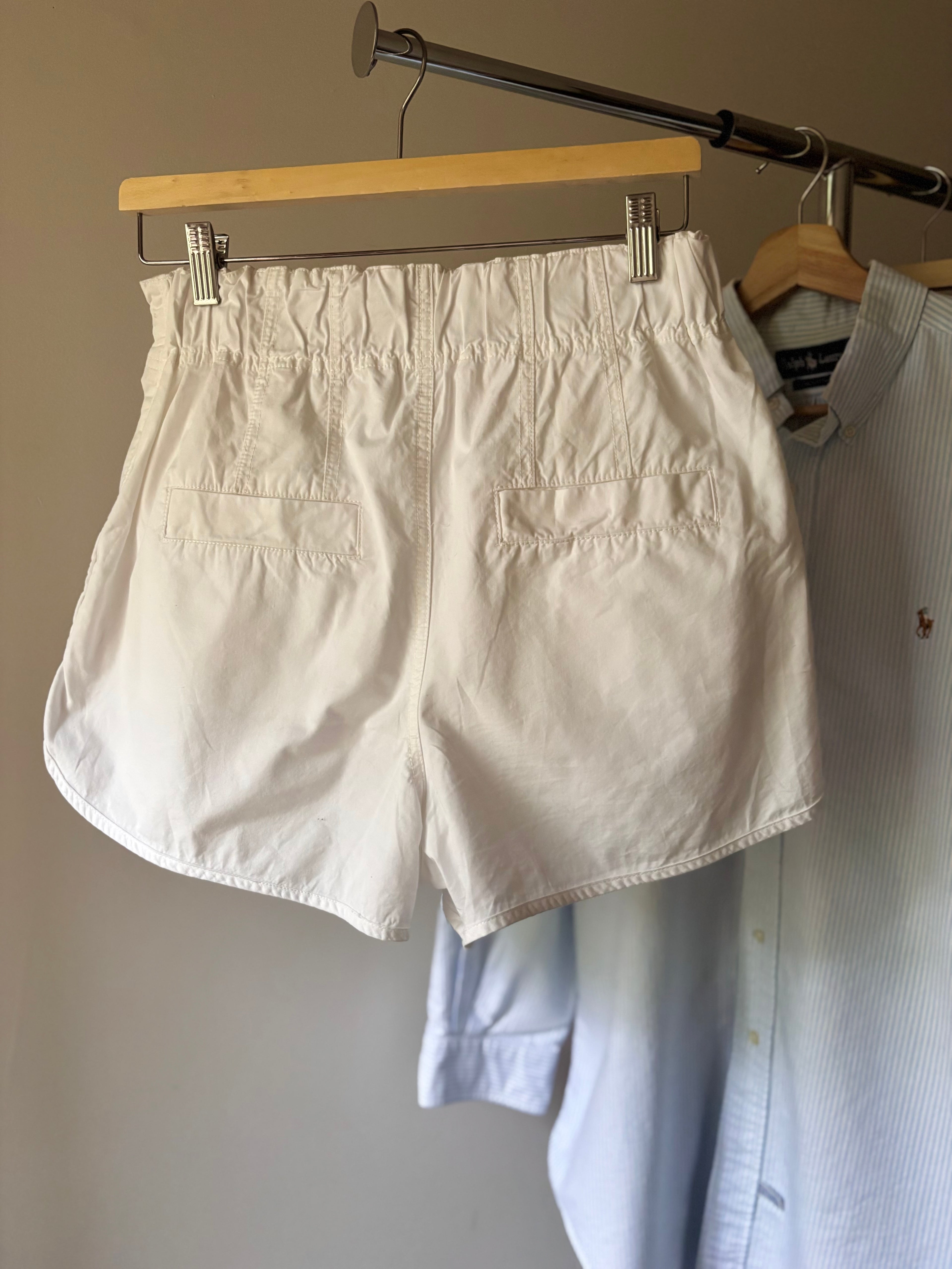 Free People Pleated White Shorts | 28" waist