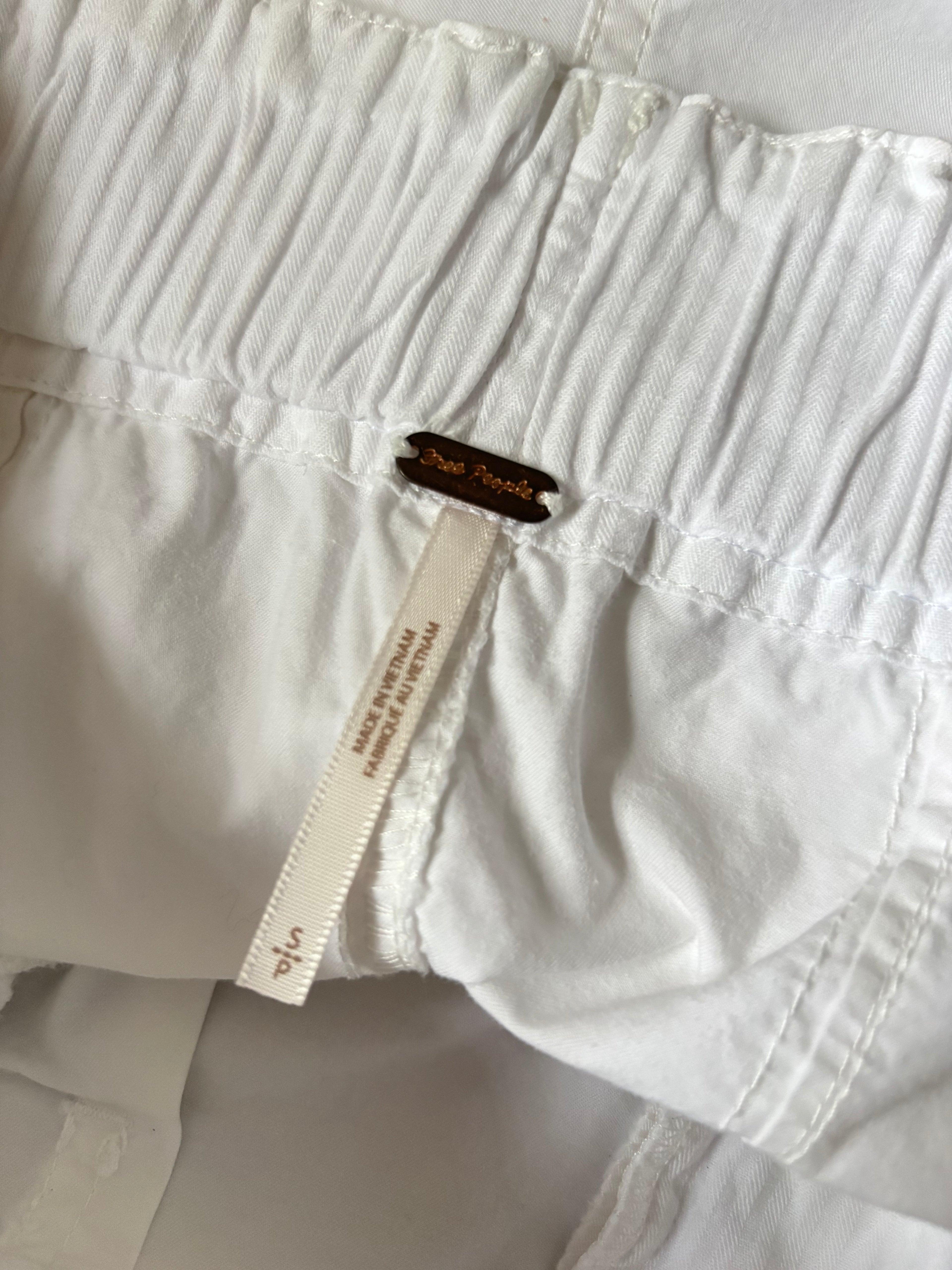 Free People Pleated White Shorts | 28" waist