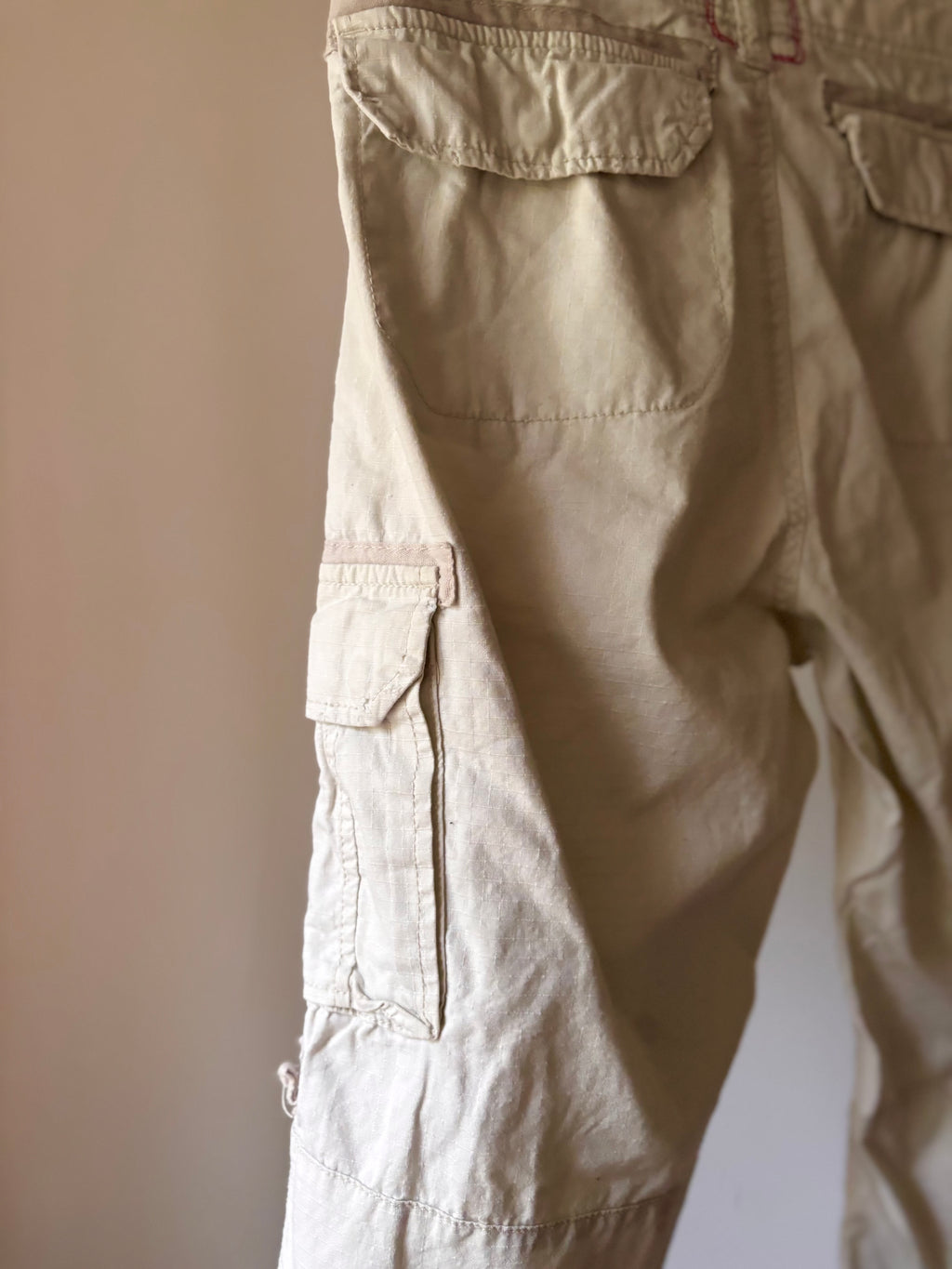 Y2K Wide Leg Cotton Capris | 32" waist