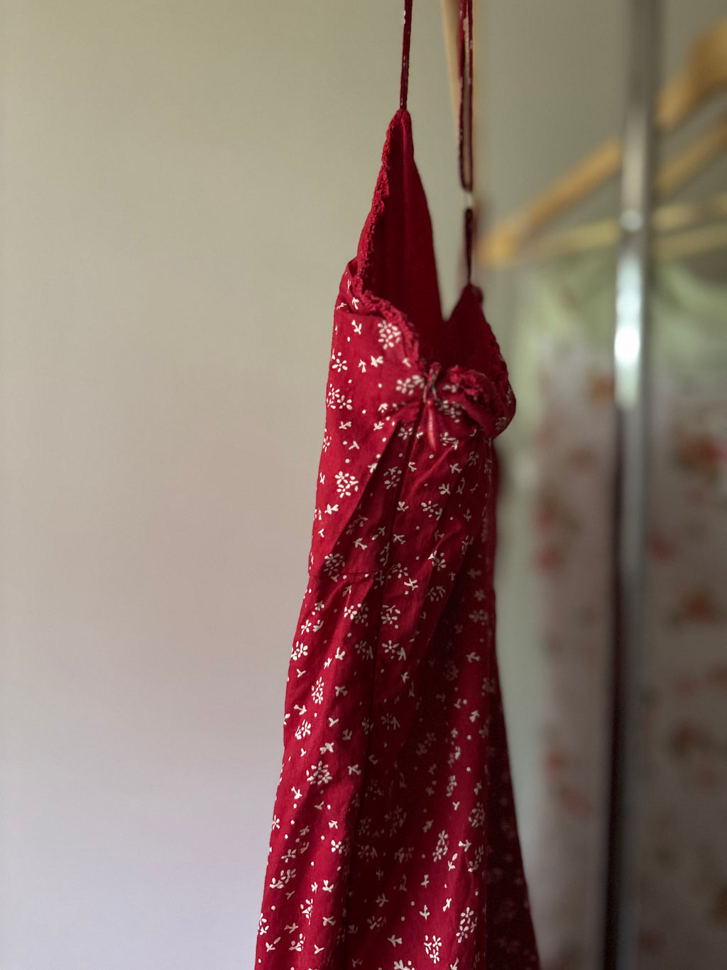 Y2K Floral Ruffled Western Style Dress