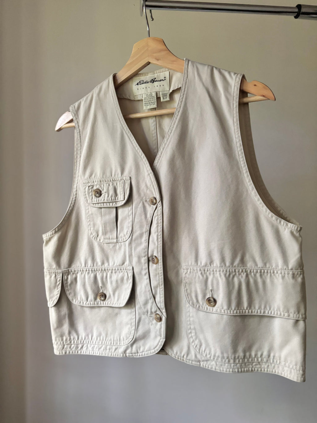 1990s Cropped Fisherwoman Vest | Vintage Cotton Vest