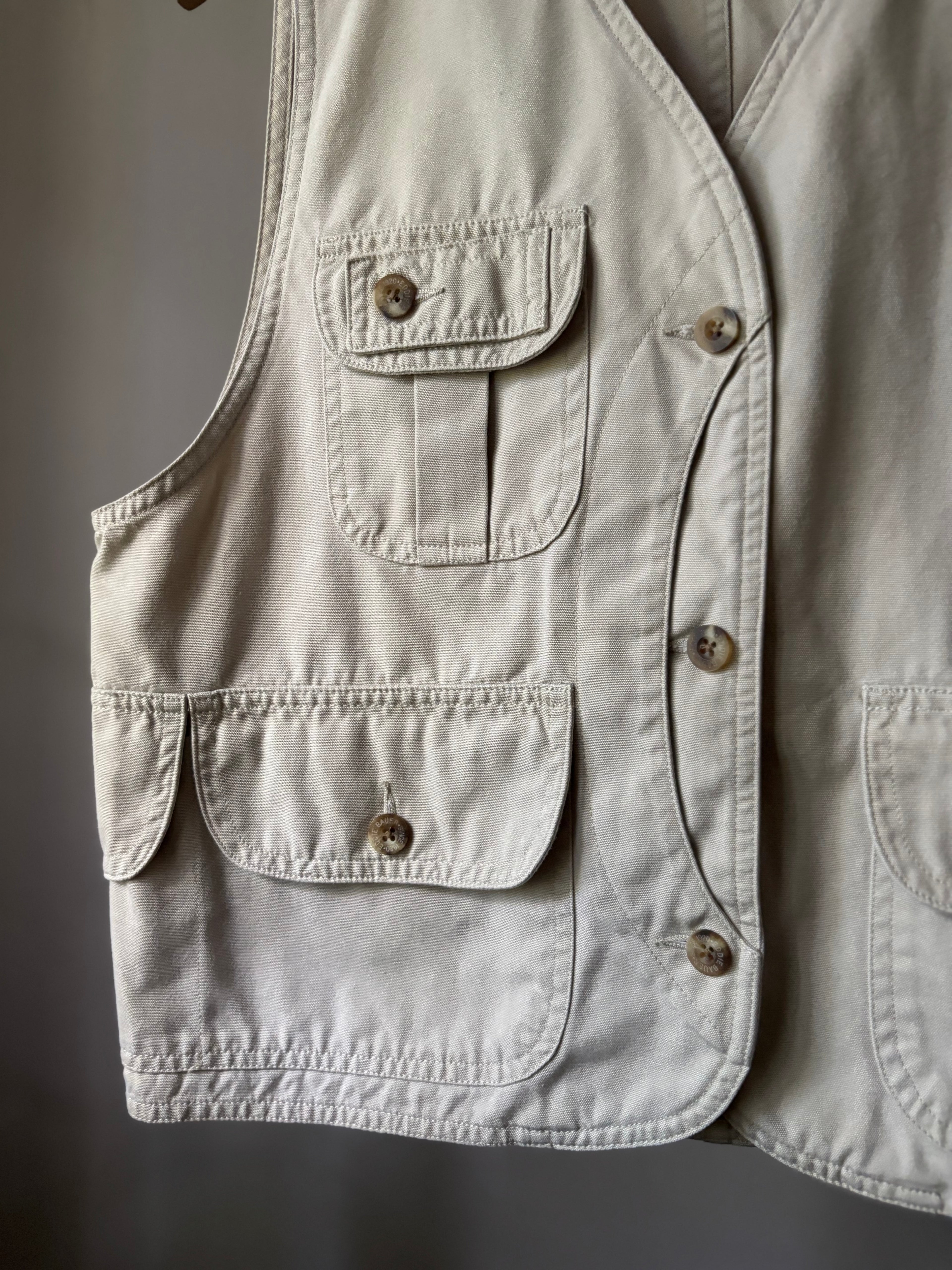 1990s Cropped Fisherwoman Vest | Vintage Cotton Vest