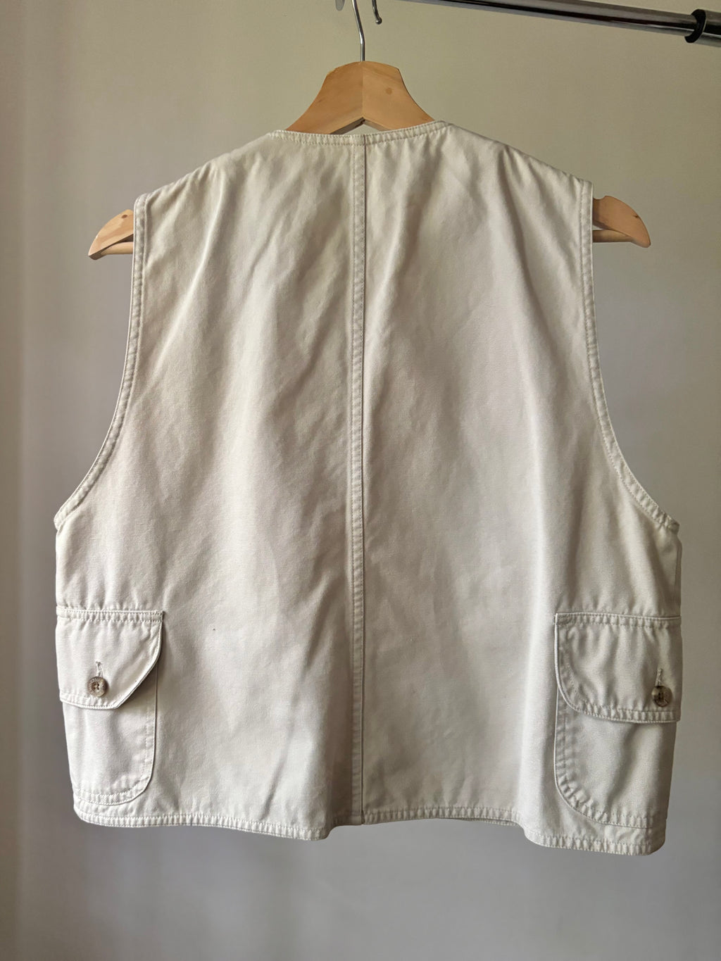 1990s Cropped Fisherwoman Vest | Vintage Cotton Vest