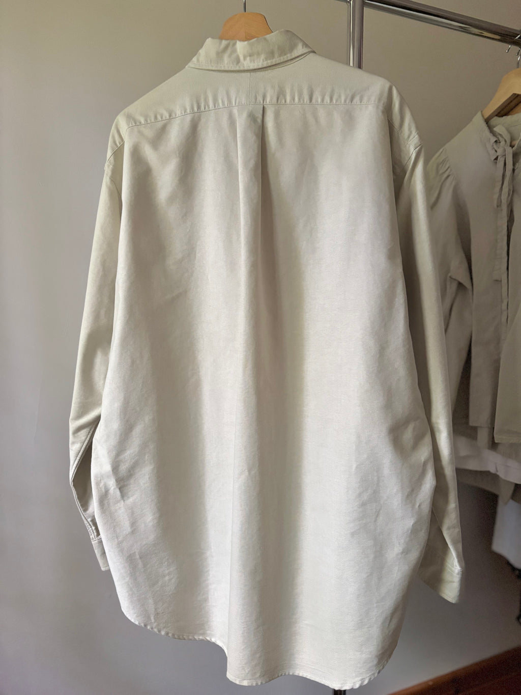 1990s Beige Ralph Lauren Button Up