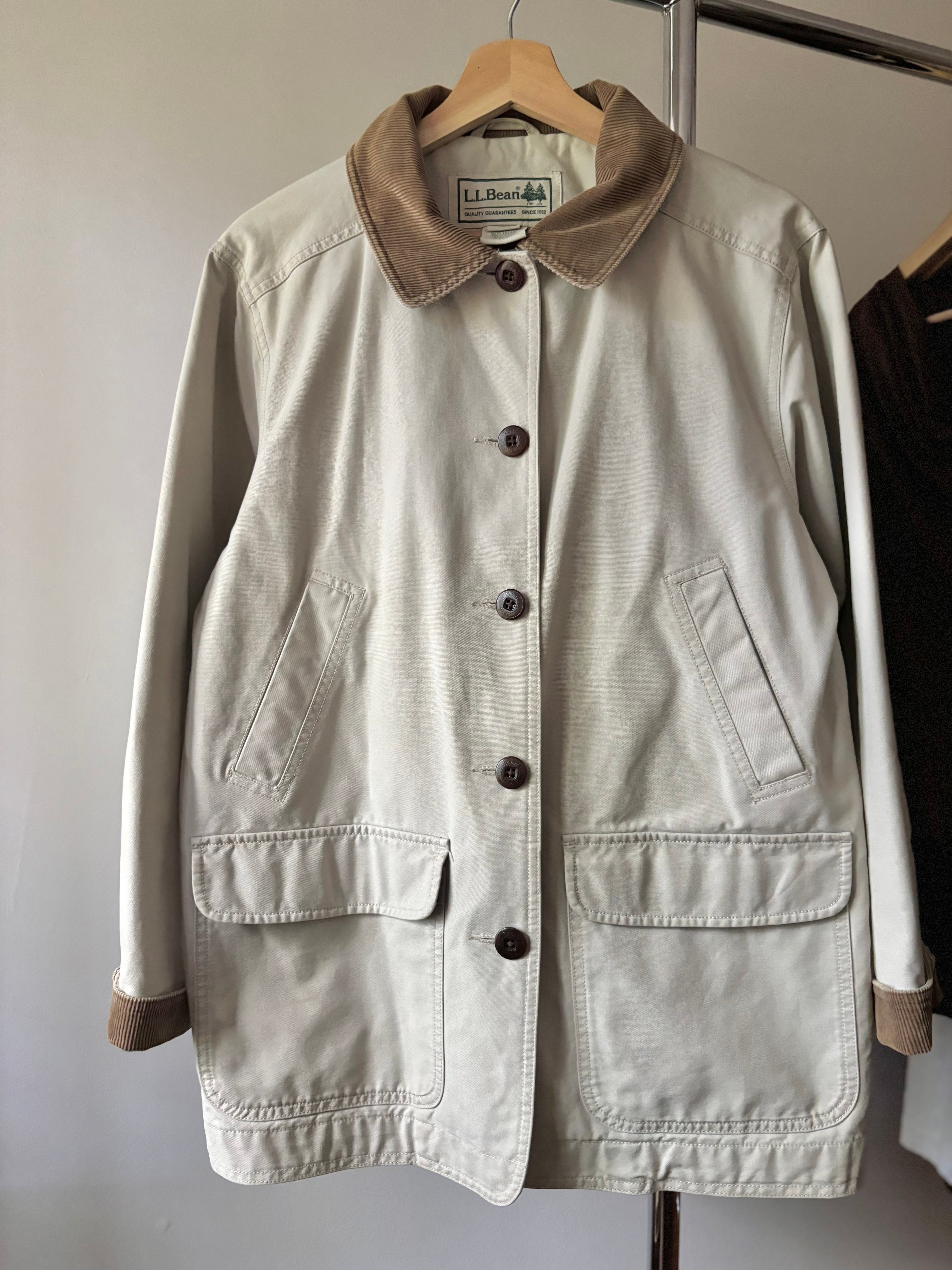 L.L. Bean Beige Chore Coat | Vintage Barn Jacket