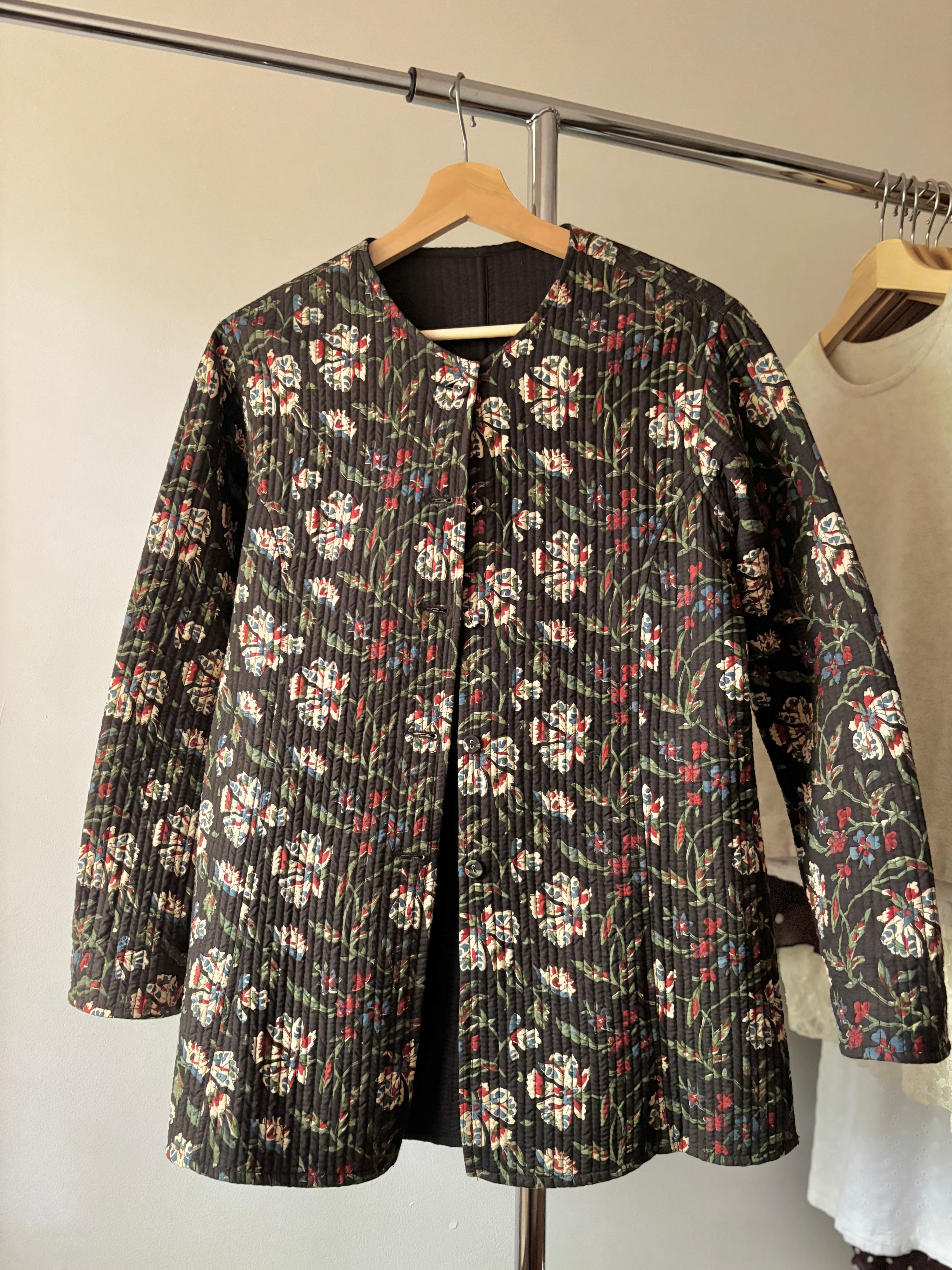 Vintage Reversible Lightweight Cotton Quilted Jacket