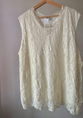 1990s Cream Lace Tank Top | Vintage Coldwater Creek