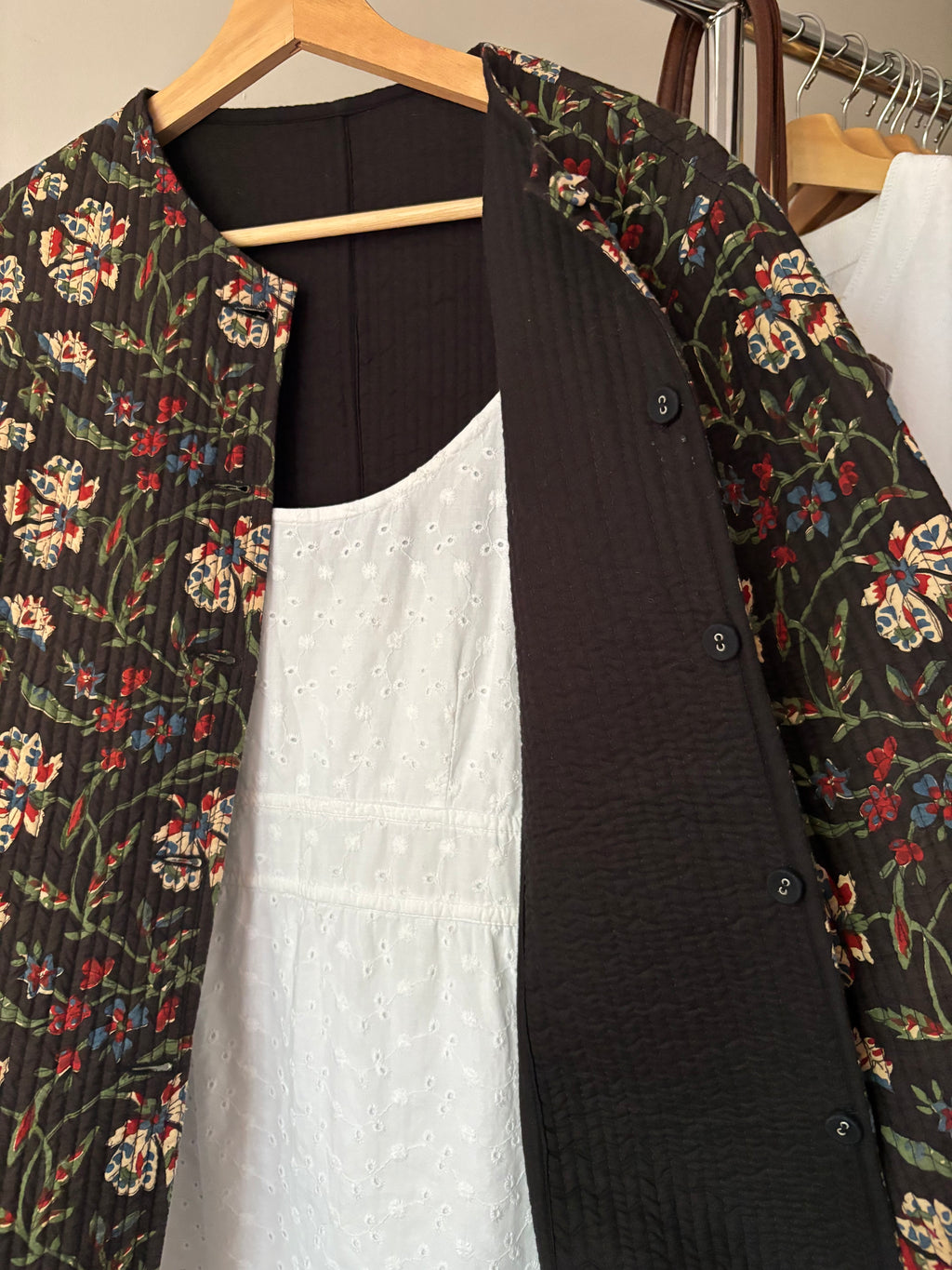 Vintage Reversible Lightweight Cotton Quilted Jacket