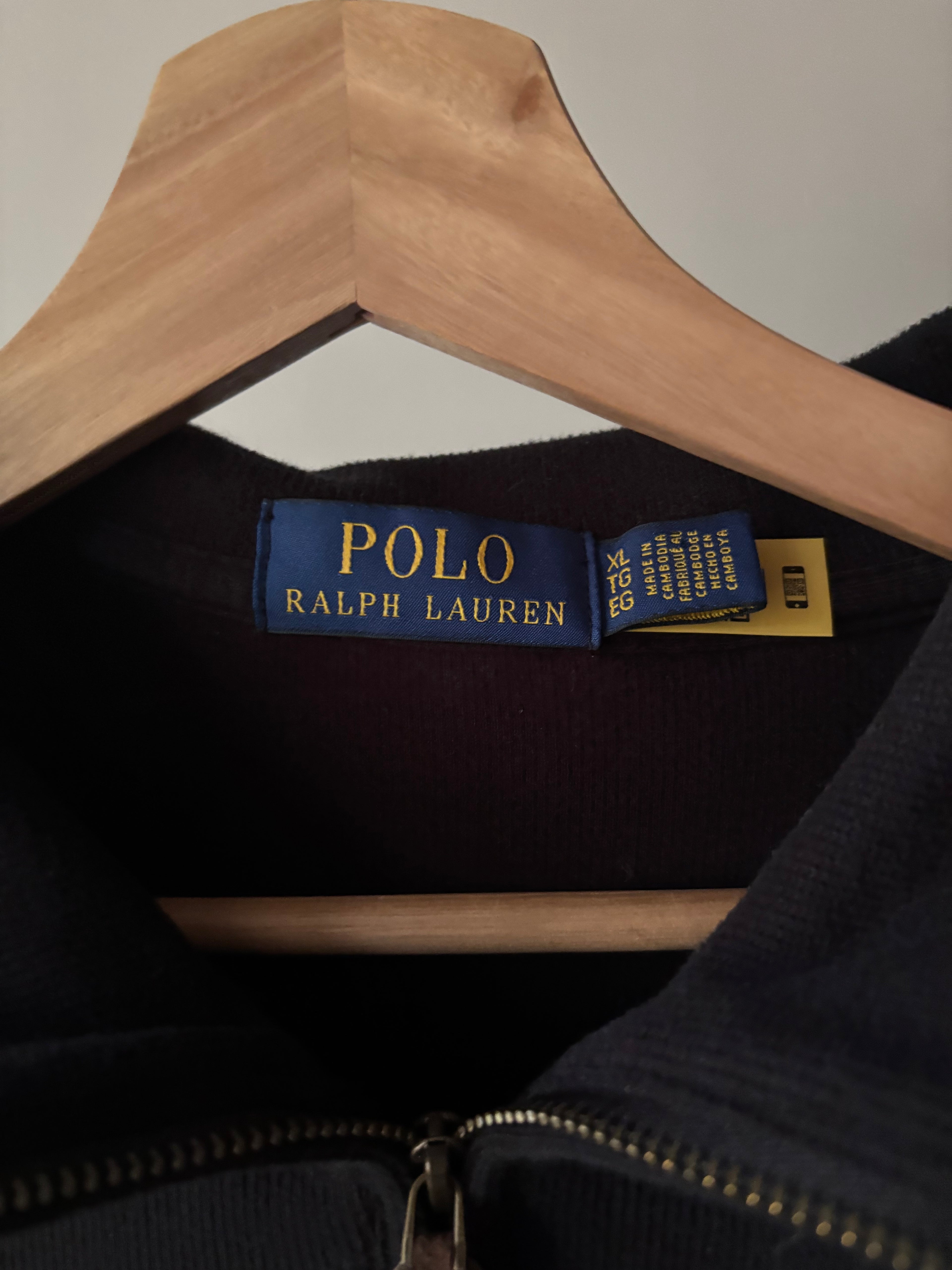 Black Ralph Lauren Soft Quarter Zip Sweater