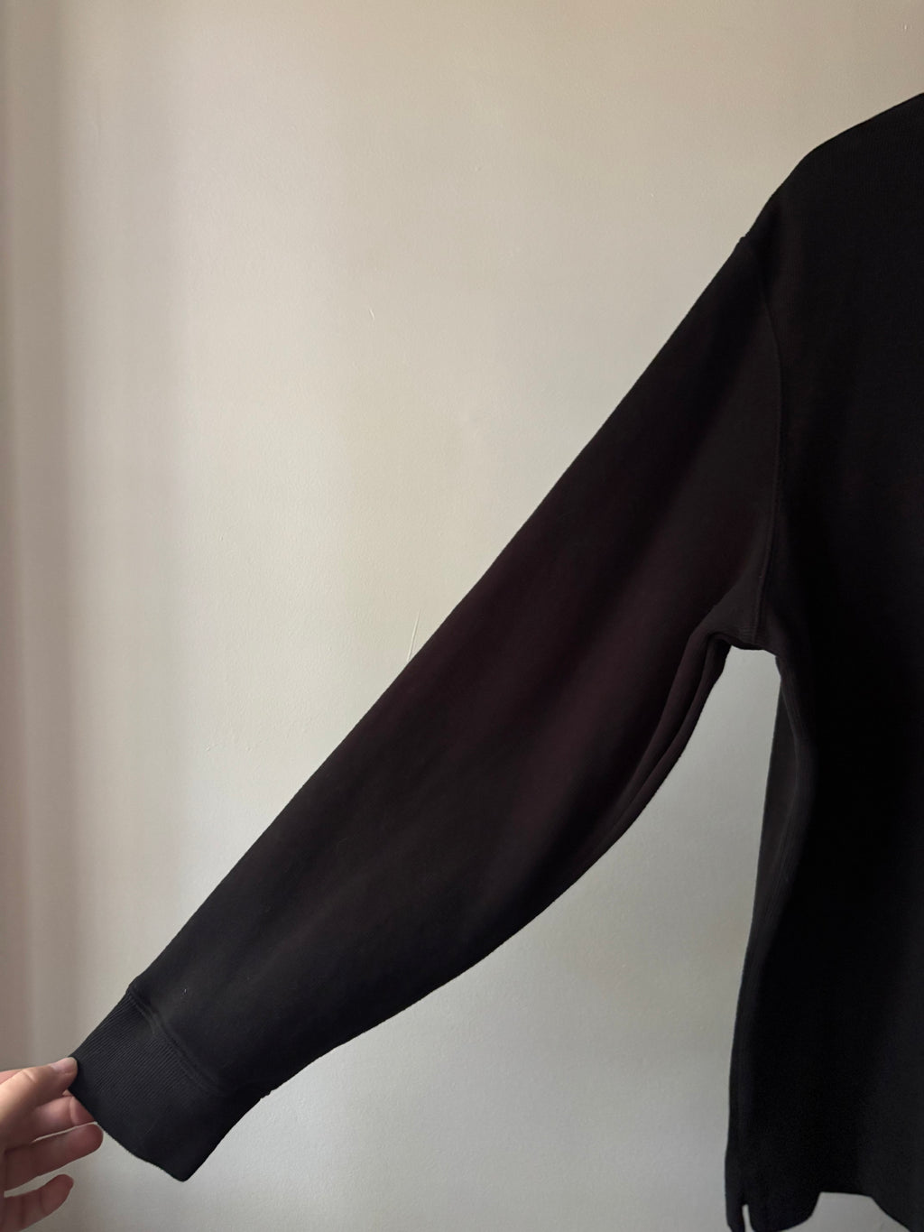 Black Ralph Lauren Soft Quarter Zip Sweater