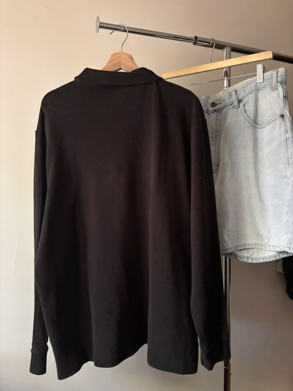 Black Ralph Lauren Soft Quarter Zip Sweater