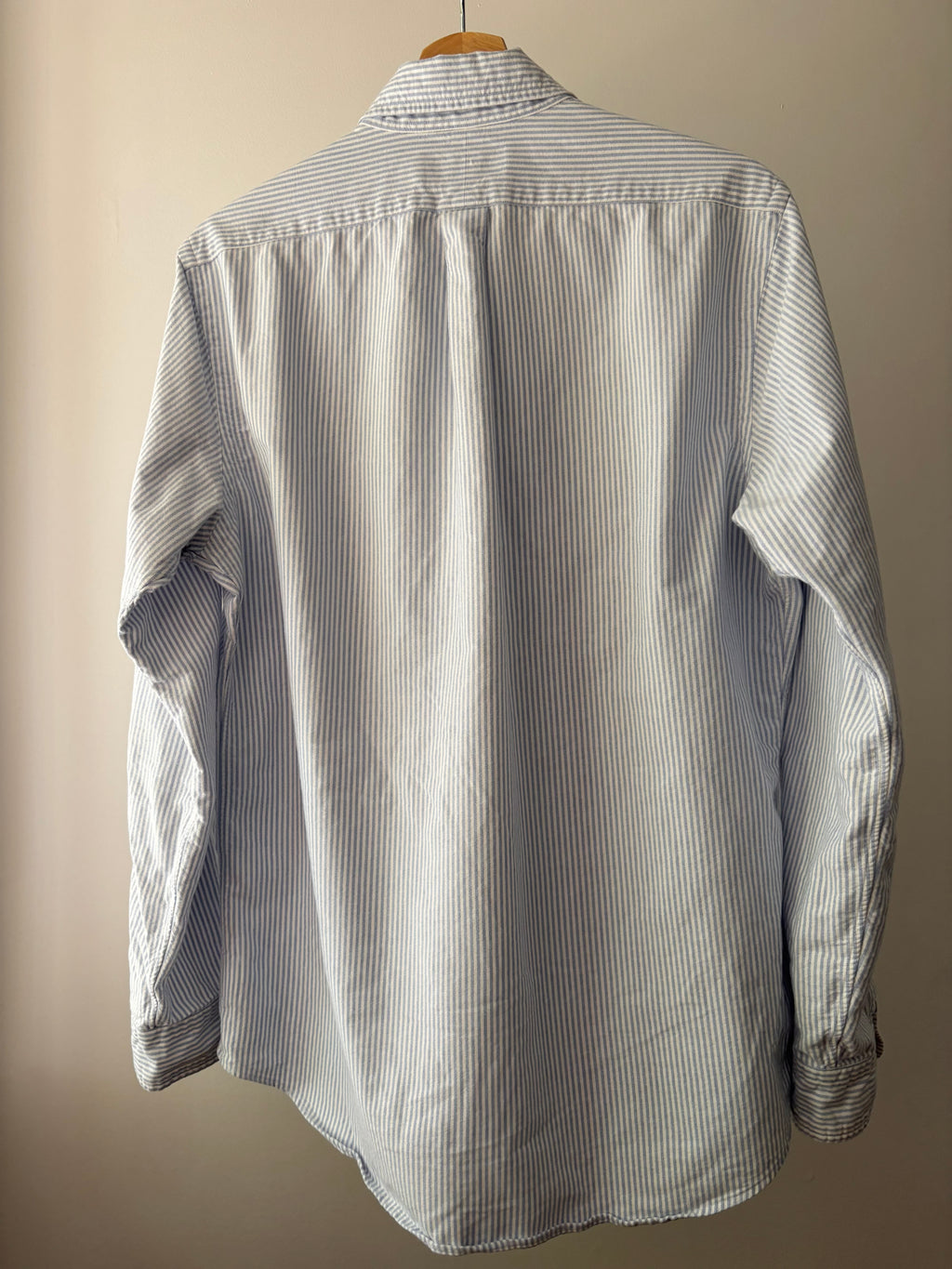 Y2K Pinstriped Ralph Lauren Soft Button Up with Pony