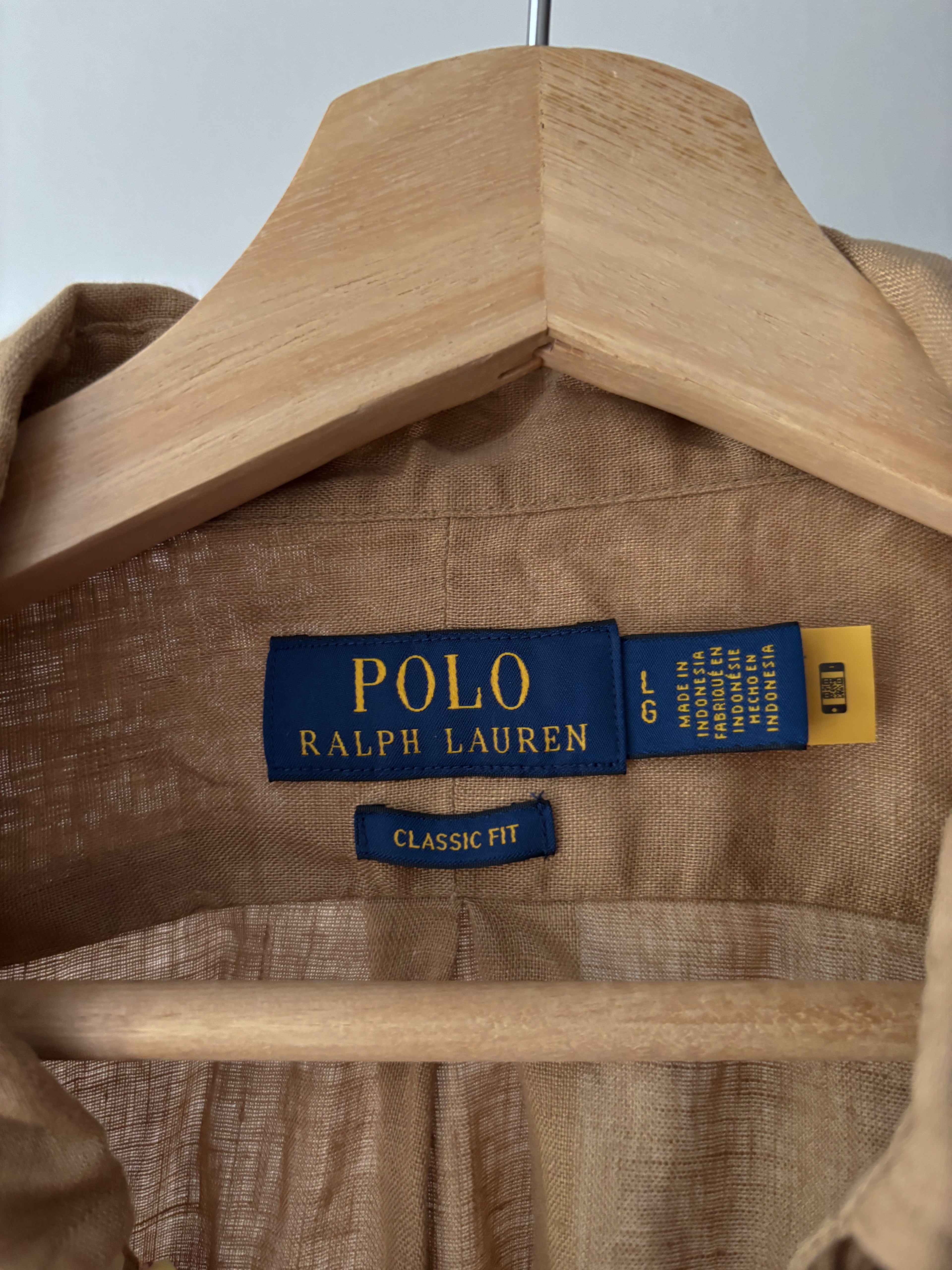 Linen Ralph Lauren Button Up with Pony