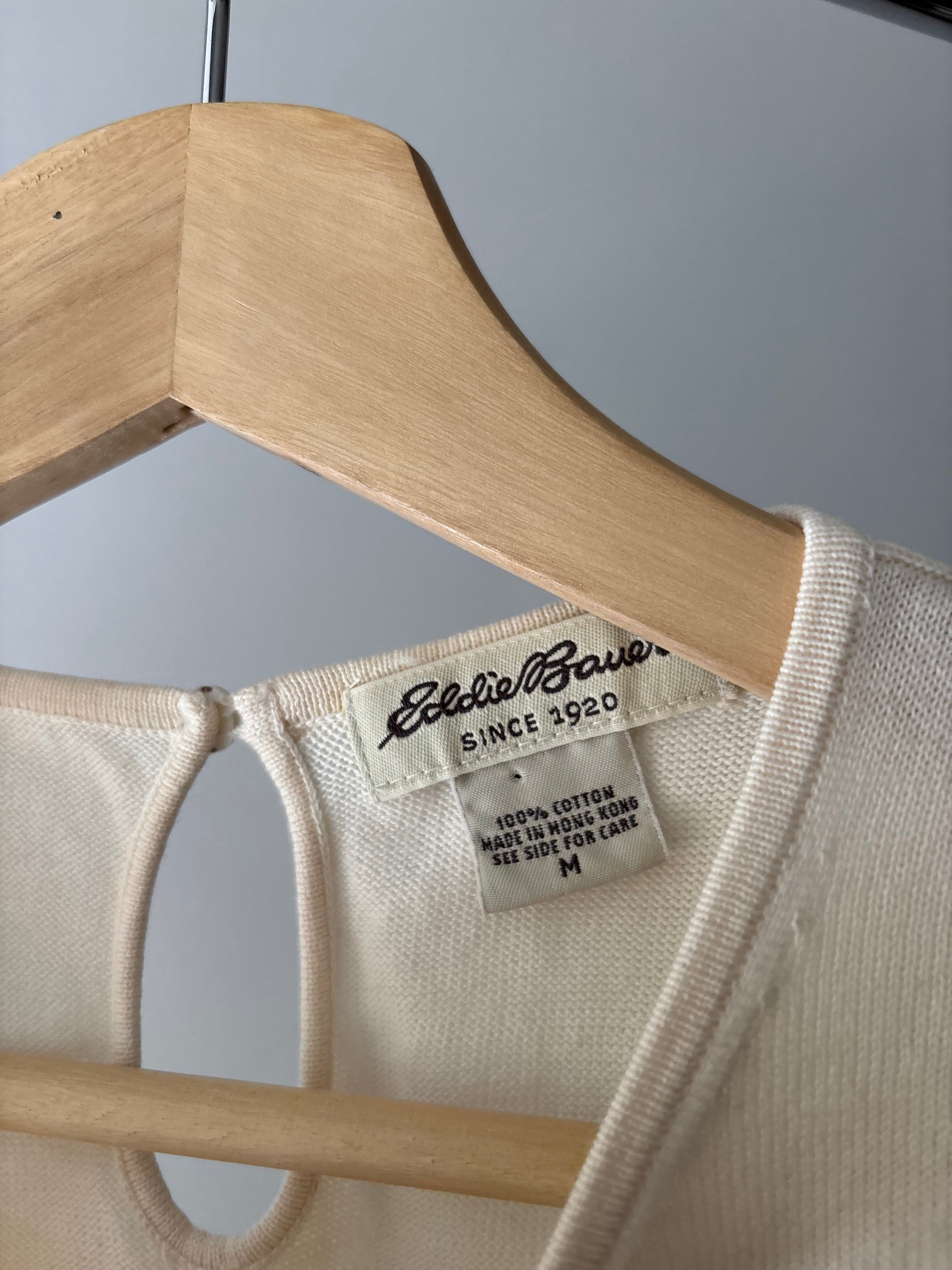 Y2K Cream Floral Embroidered Crewneck Tank