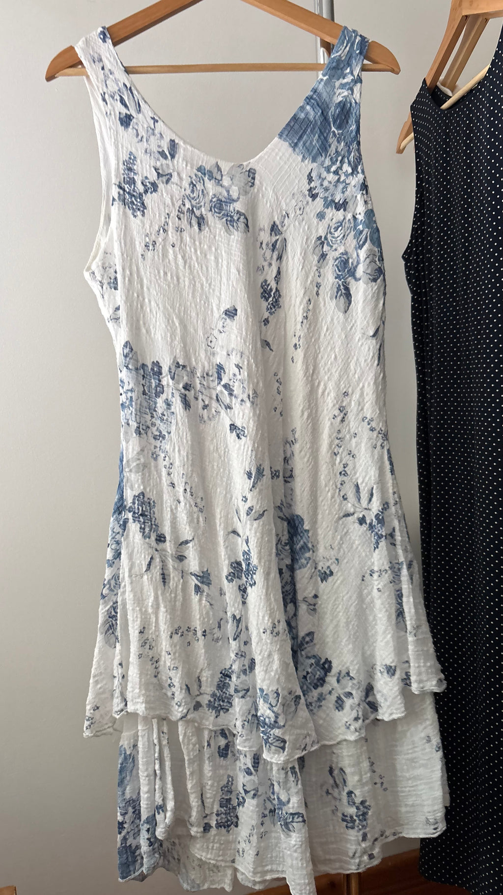 Y2K Lightweight Floral Cotton Ruffled Dress