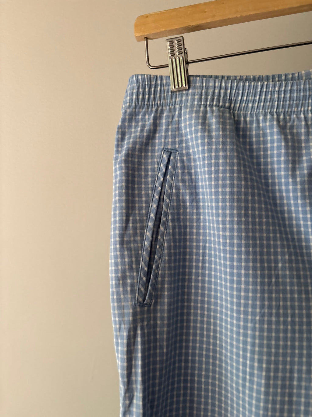 Y2K Blue Gingham Capris | 30-32"