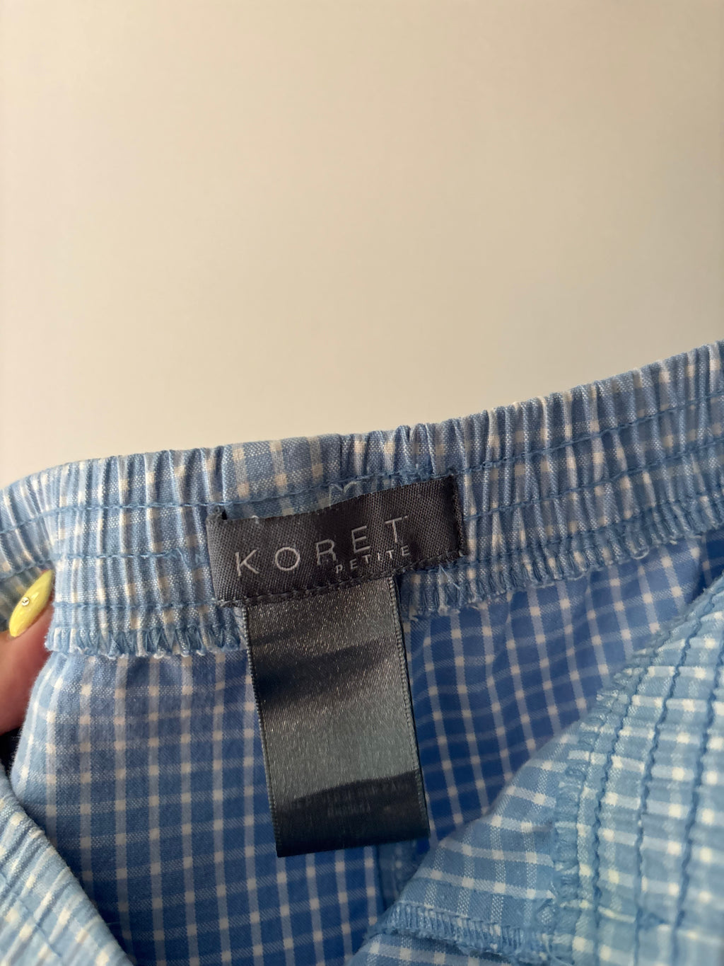 Y2K Blue Gingham Capris | 30-32"