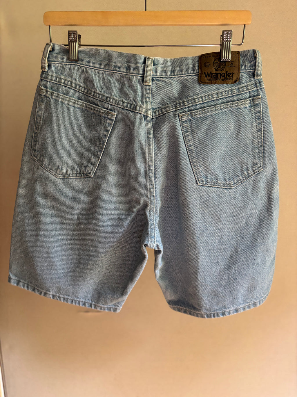 1990s Light Wash Wrangler Jorts | 29" waist