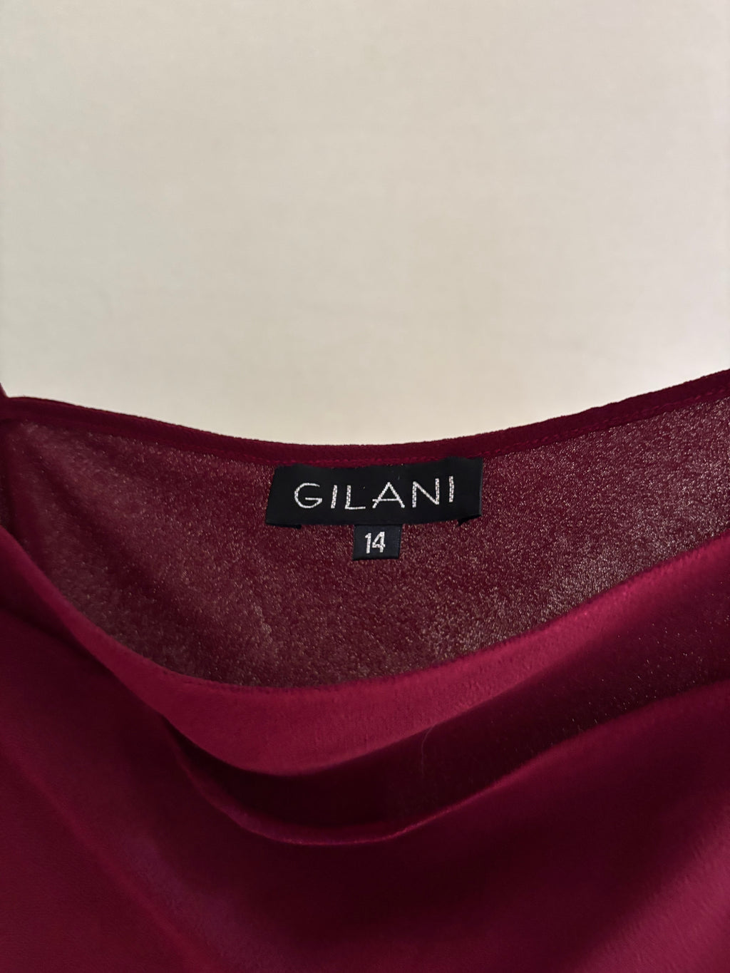 1990s Burgundy Double Layer Camisole