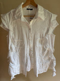 Y2K Cotton Patchwork Top with Ruffles