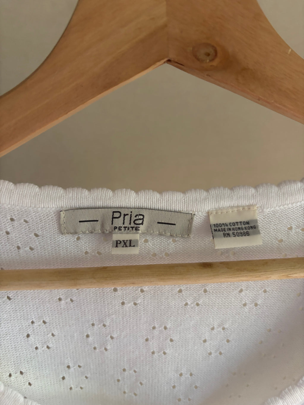 Soft White Pointelle Cotton Cardigan