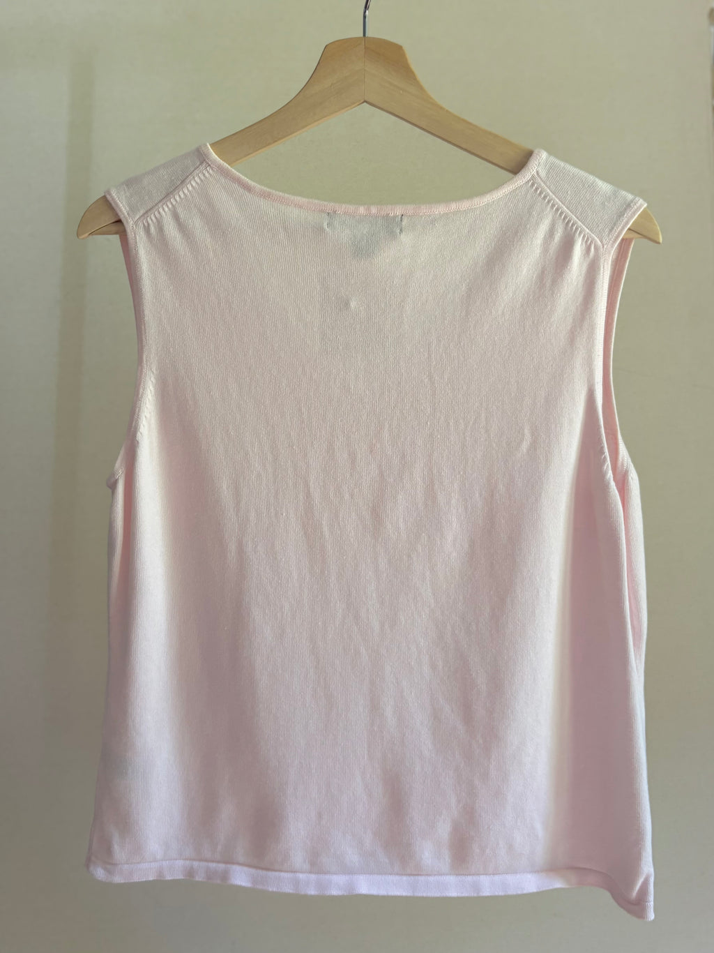 Y2K Vintage Pink Tank Top with Sequins & Beads