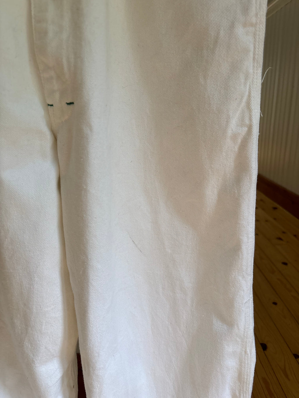 1980s White Ikeda Work Overalls | size 40"