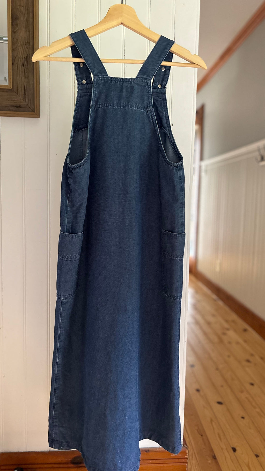 1990s Denim Overall Maxi Dress