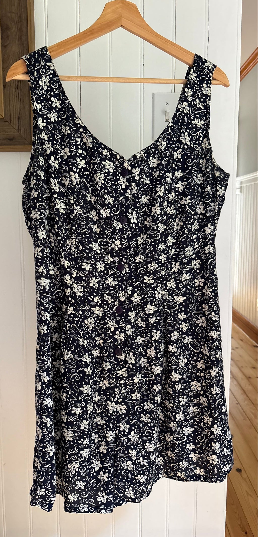 1990s Flowy Romper with Tie-Back | Vintage Floral Romper
