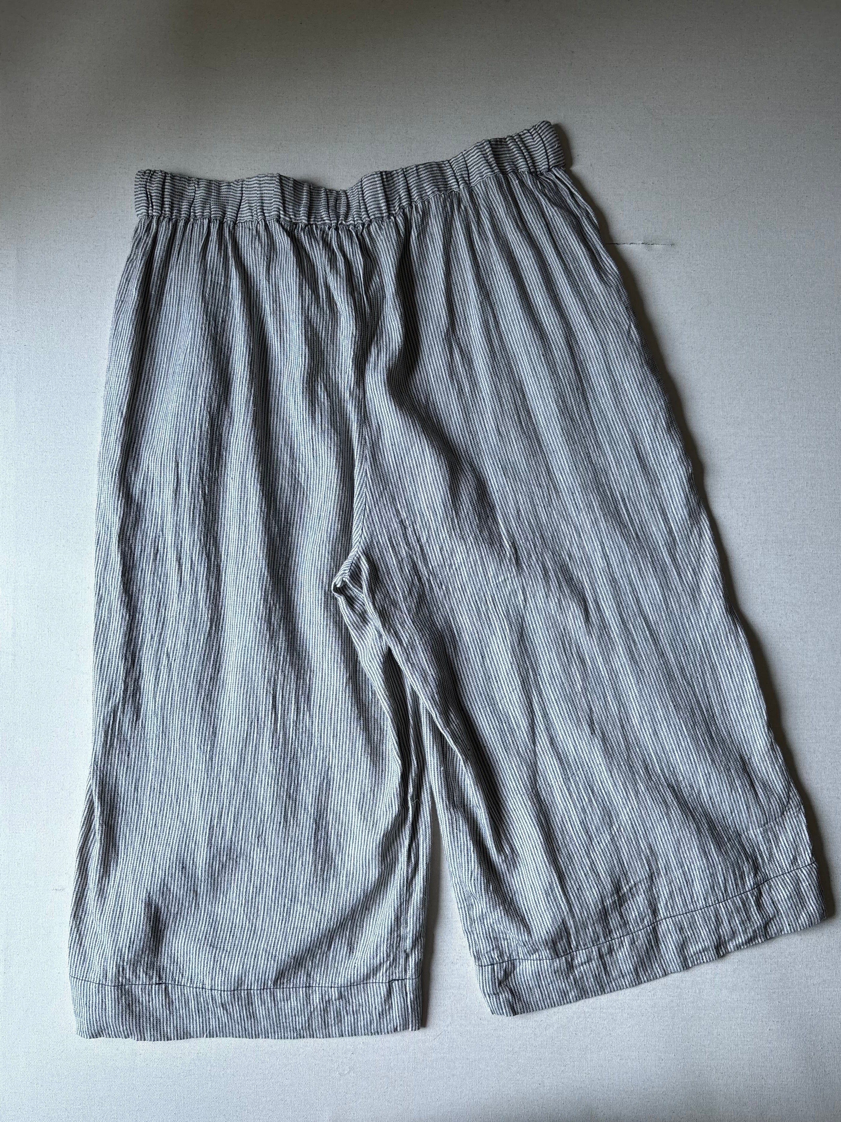 Y2K Linen & Cotton Wide Leg Culottes | 34-38" waist