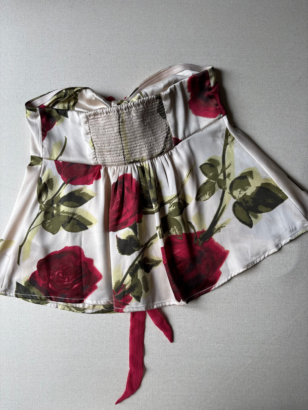 Y2K Open Strapless Top with Bow