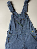 Vintage Pinstriped Key Overalls | size 29"