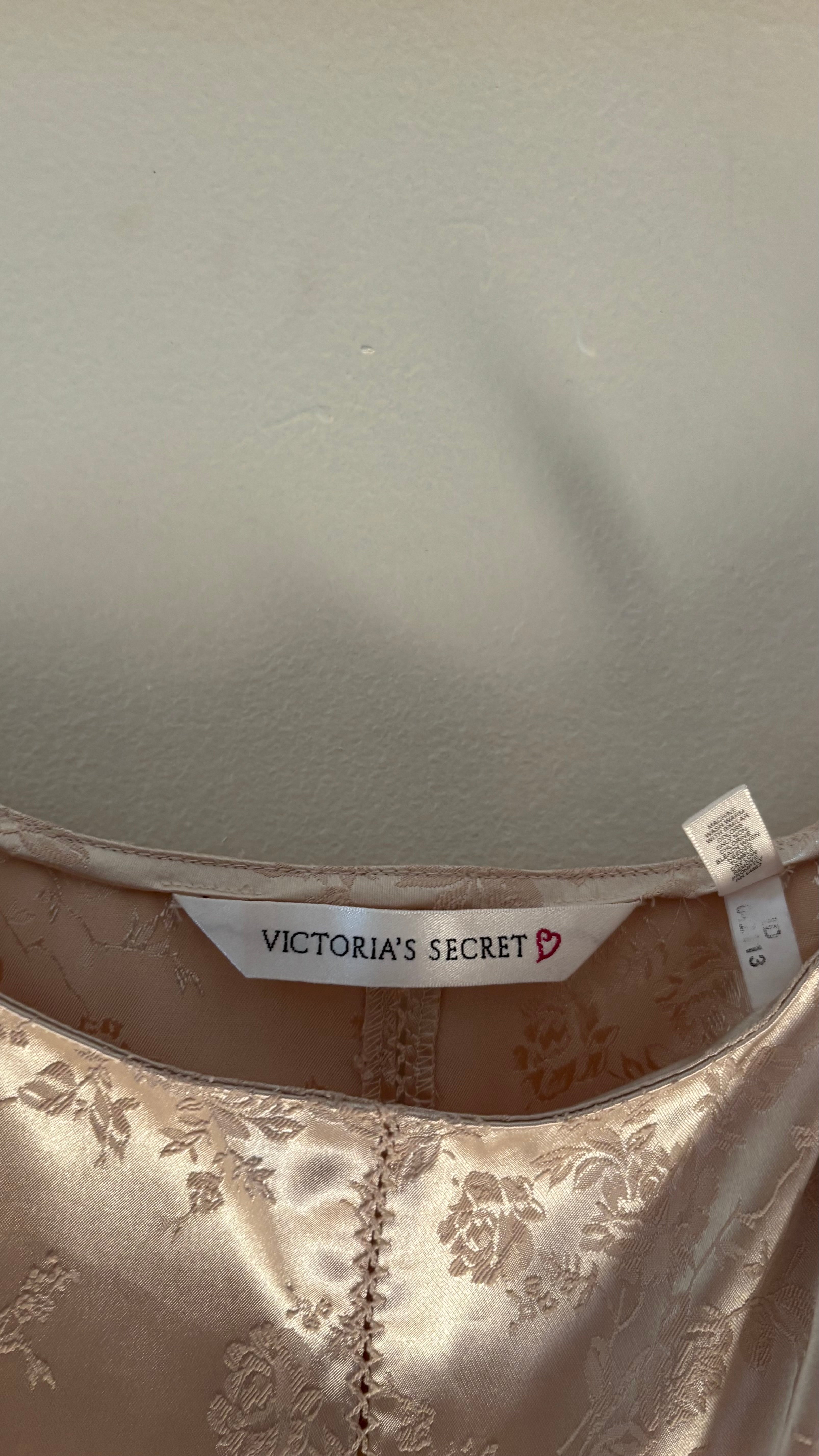 Y2K Beige Satin & Sheer Lingerie Camisole