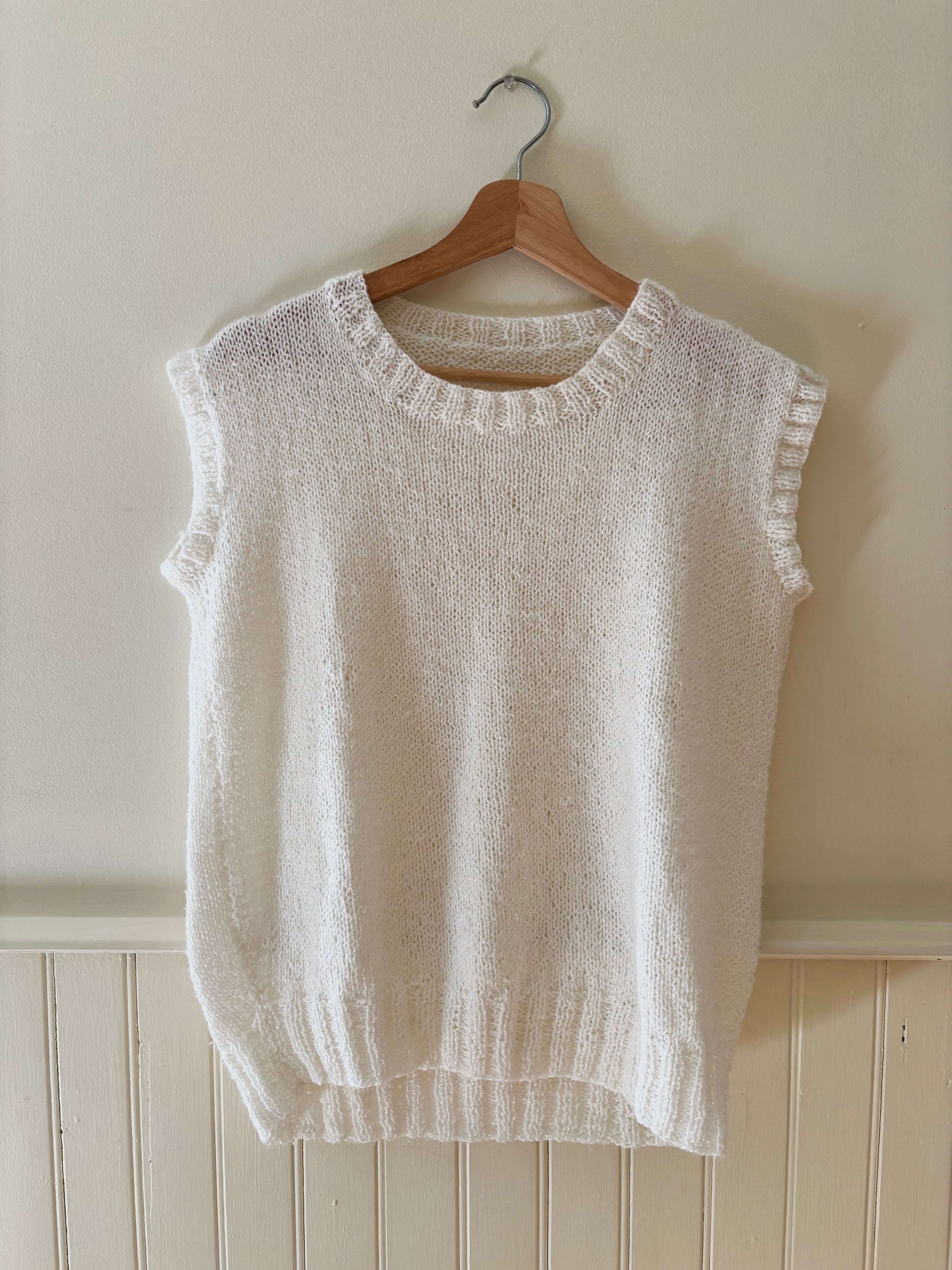 Handknit Light Sweater Vest