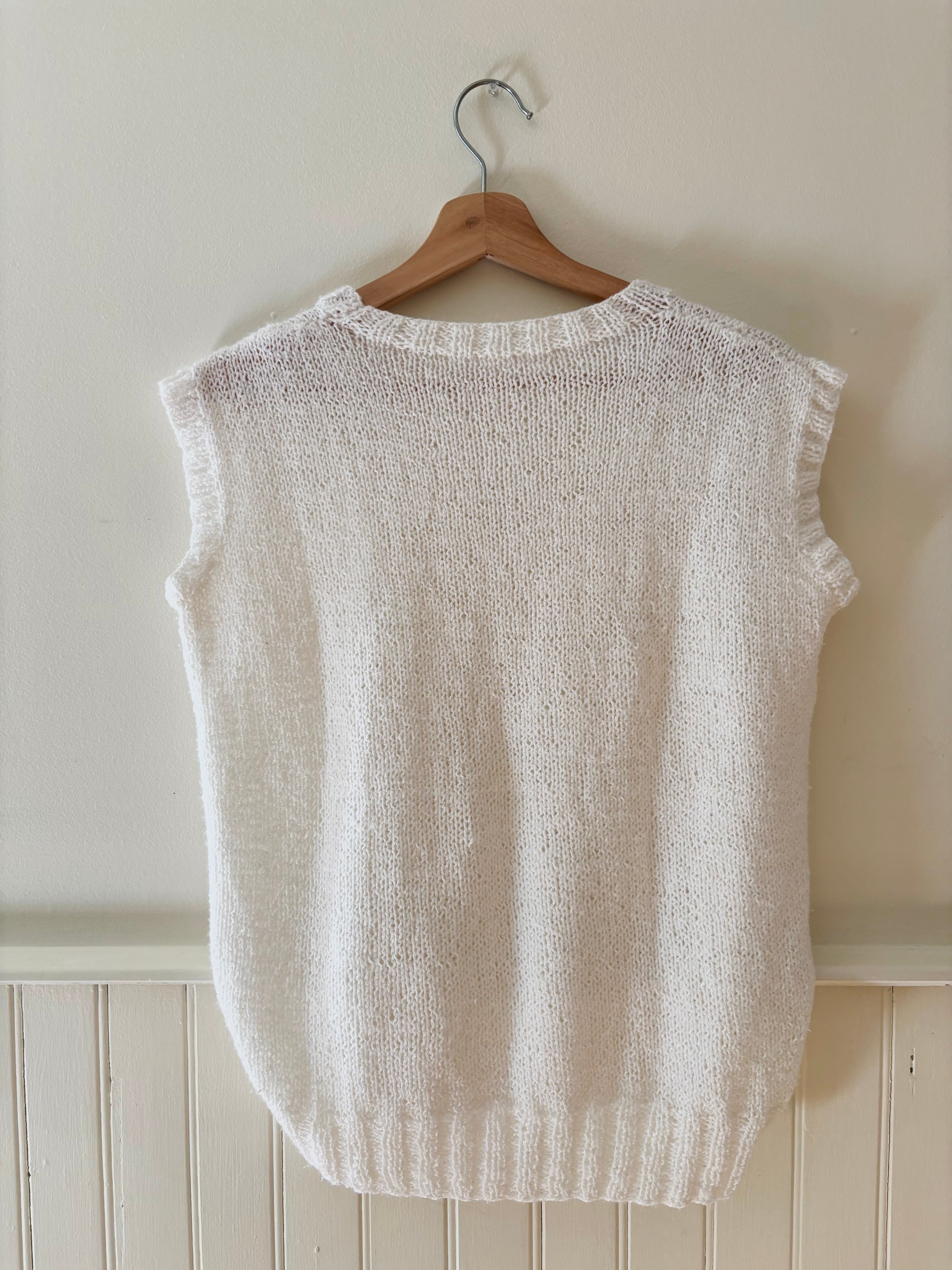 Handknit Light Sweater Vest