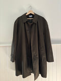 1990s Dark Olive Green Women's Trench Coat