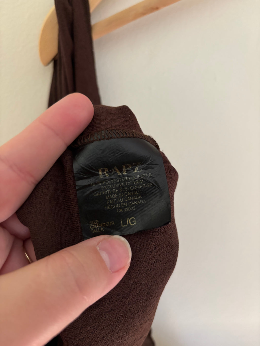 1990s Brown Ruffled Mini Dress | Made in Canada